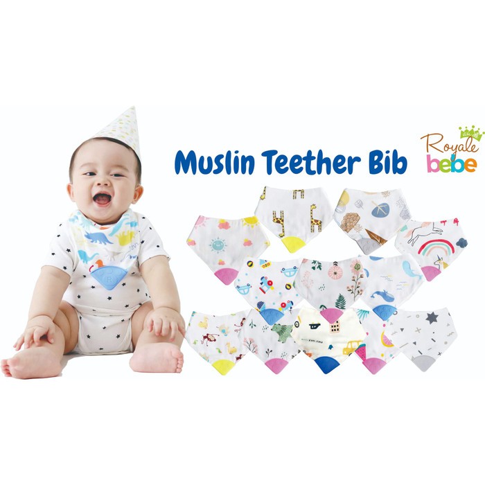 Royale bebe Muslin Teether Bib