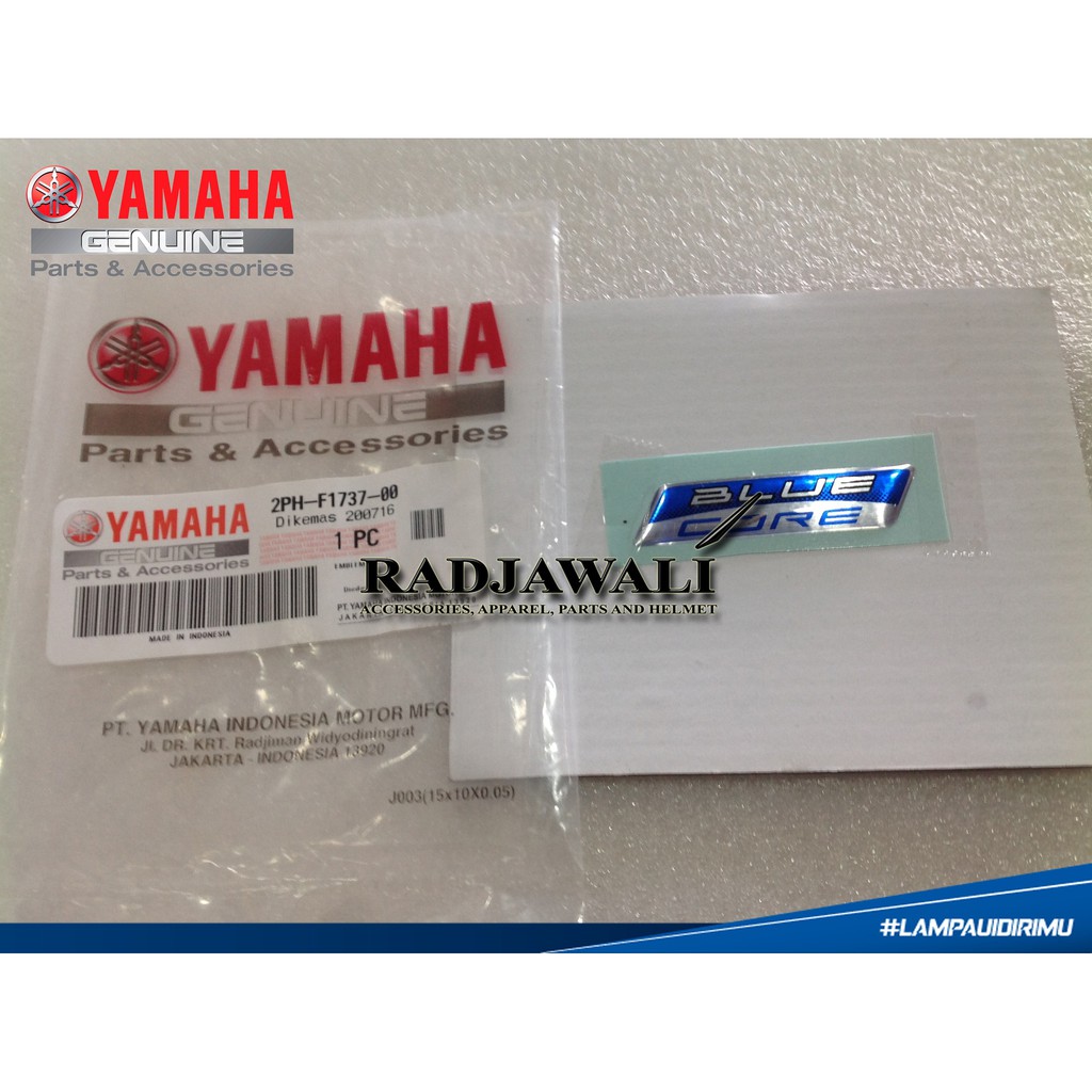 EMBLEM STICKER LOGO BLUE CORE MIO M3 125 ASLI YAMAHA S L127 S L Motor