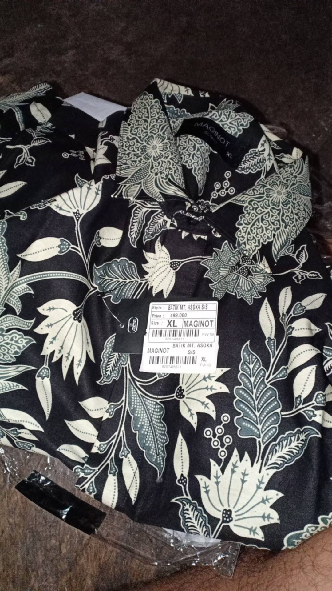 Maginot Kemeja Batik Pria Asoka-ss Lengan Pendek