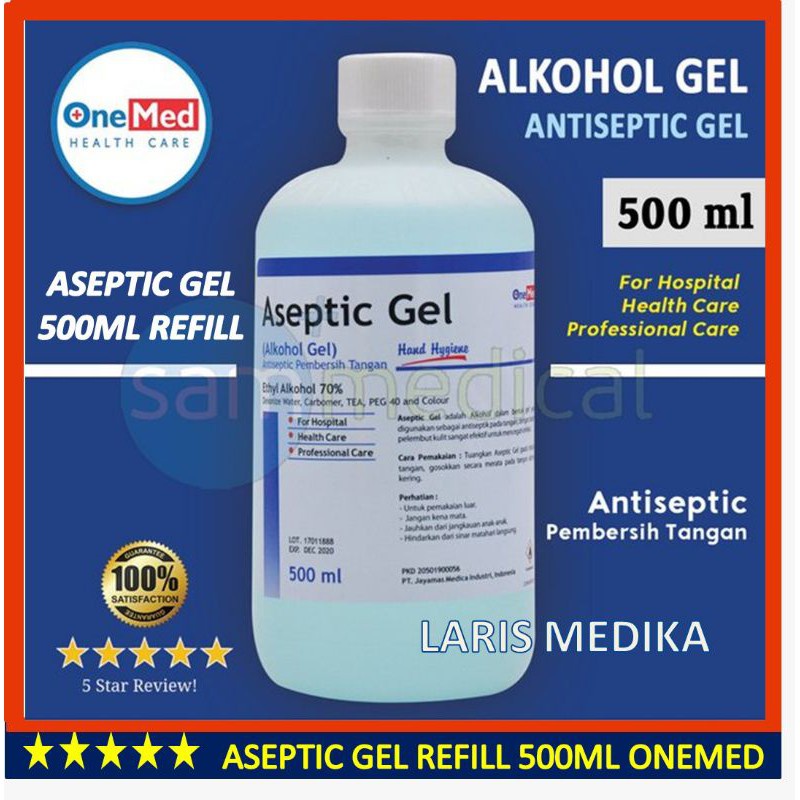 Refil Aseptic Gel 500ml Refill Onemed Antiseptic Refil Aseptic Gel Aseptan 500ml Refill aseptic