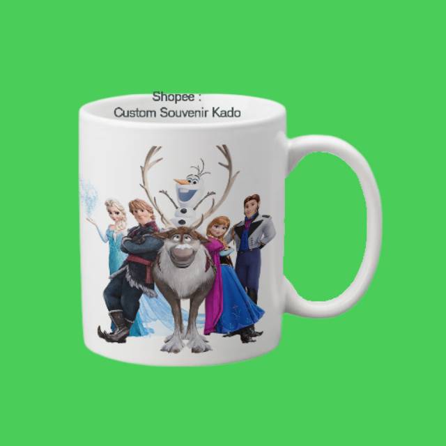 

Custom Souvenir Kado Hadiah Mug Custom Karakter Frozen Unik Lucu Murah Berkualitas
