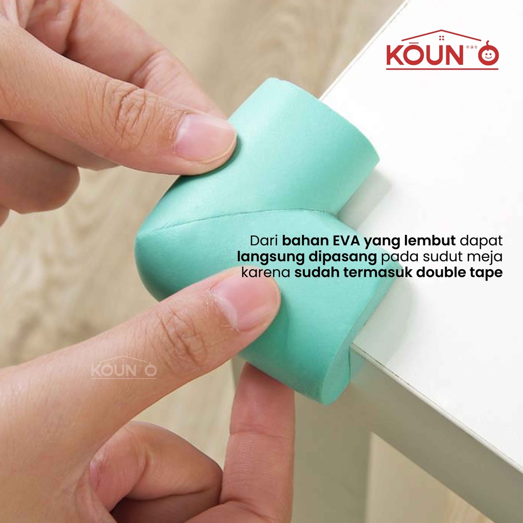 Busa Pelindung Sudut Meja Pengaman Laci Lemari Penahan Siku Furniture Rak Kursi Corner Protector