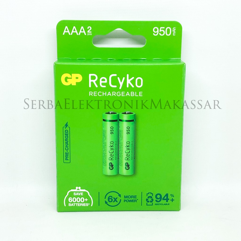 Gosend Grab Only Baterai Cas Batt Charge GP AA 1000mAh / AAA 950mAh / Kotak 8,4V 150mAh Recyko