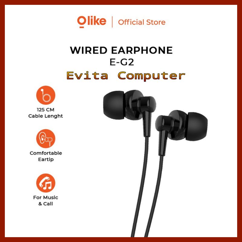 Wired Earphone OASE E-G2 Headset HD Audio Handphone
