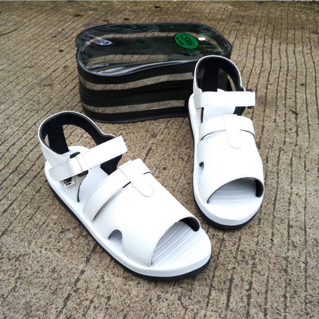 BRYAN Hajj-01 Sepatu Sandal Haji Umroh Putih Gunung 36-40 41 42 43 (Pola Wanita)