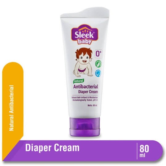 Sleek Baby Antibacterial DIAPER CREAM Tube 80 mL