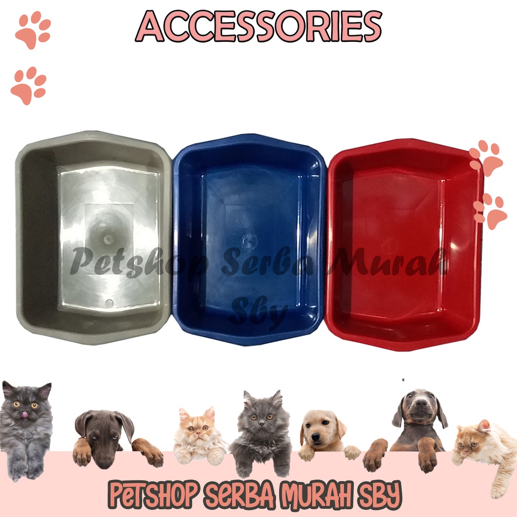 Litter Box MEDIUM / SEDANG Tempat Untuk Pasir Kucing - Accessories Hewan Peliharaan