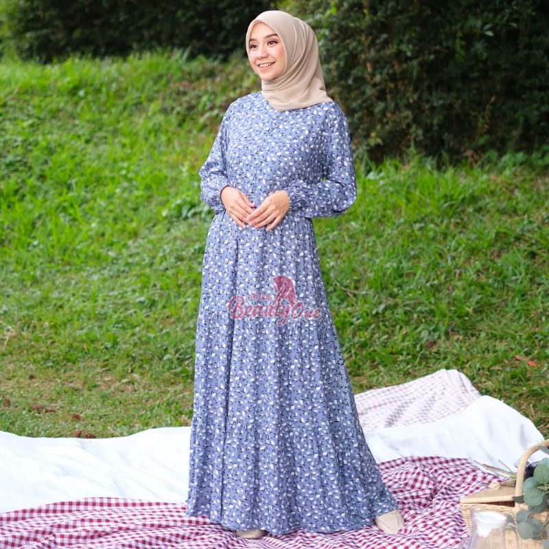 Homey Dress SHANUM - Gamis Dewasa Motif Jumbo Bahan Katun Rayon Premium