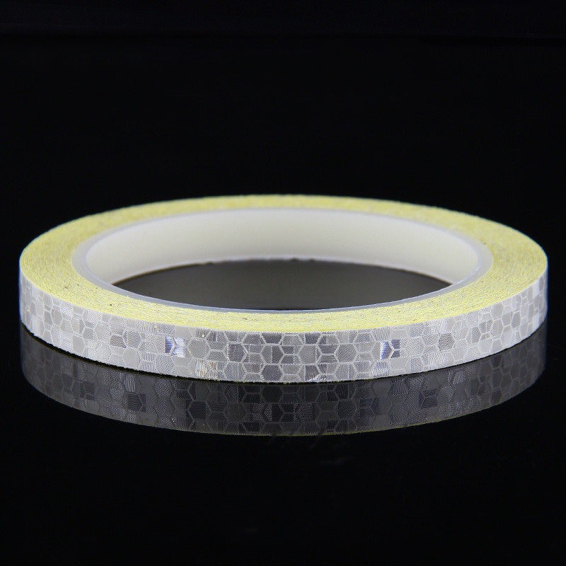 BAYAR DI TEMPAT Stiker Sepeda MTB Bike Reflective Tape Adhesive 800x1CM - Putih