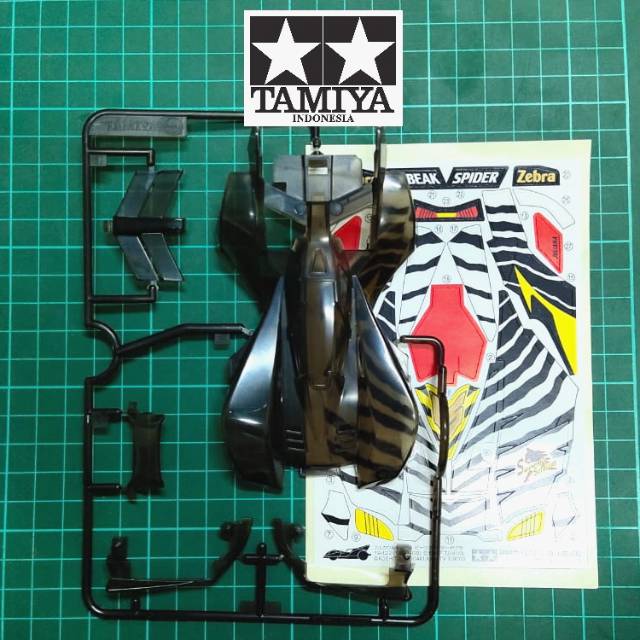 TAMIYA 19422 Body Beak Spider Zebra & Decal