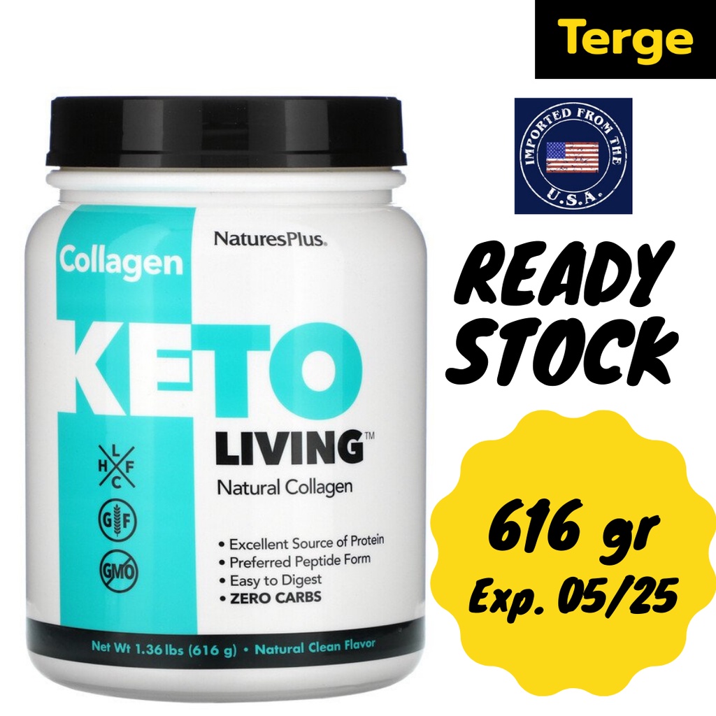 Kolagen Bubuk Natures Plus Keto Living Natural Multi Type Collagen 616 gr
