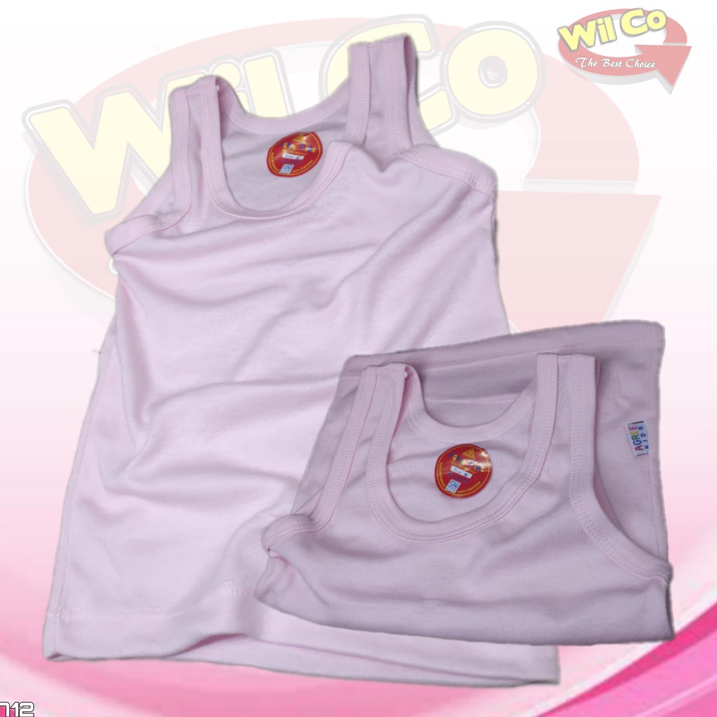 K712T - (Dijual Per 3 Pcs) SINGLET KAOS DALAM ANAK PAKAIAN DALAM ANAK AGREE USIA 1 - 7 TAHUN