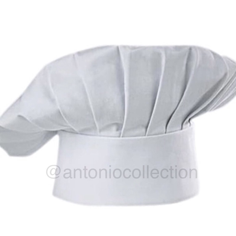 Topi Koki Jamur Karet / Mushroom Chef Hat / Topi Chef Bahan Kain