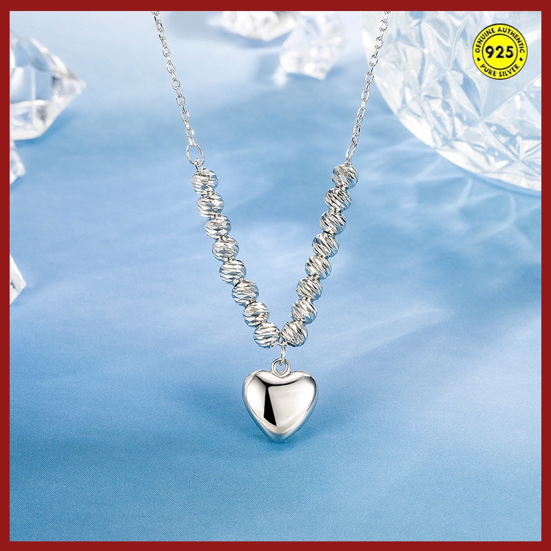 Kalung Rantai Klavikula Bahan S925 Silver Anti Alergi Untuk Hadiah Ulang Tahun