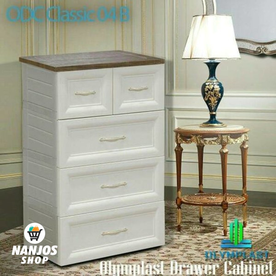 Olymplast Lemari Laci Baju Drawer Cabinet 4 Susun ODC 04 CLASSIC