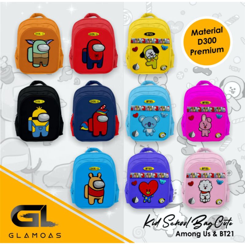 TAS KARAKTER BT21 & AMONG US BY GLAMOAS