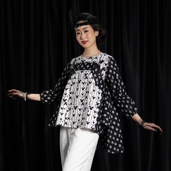 NONA RARA - Grande Disney T1202,Baju atasan kerja batik wanita modern