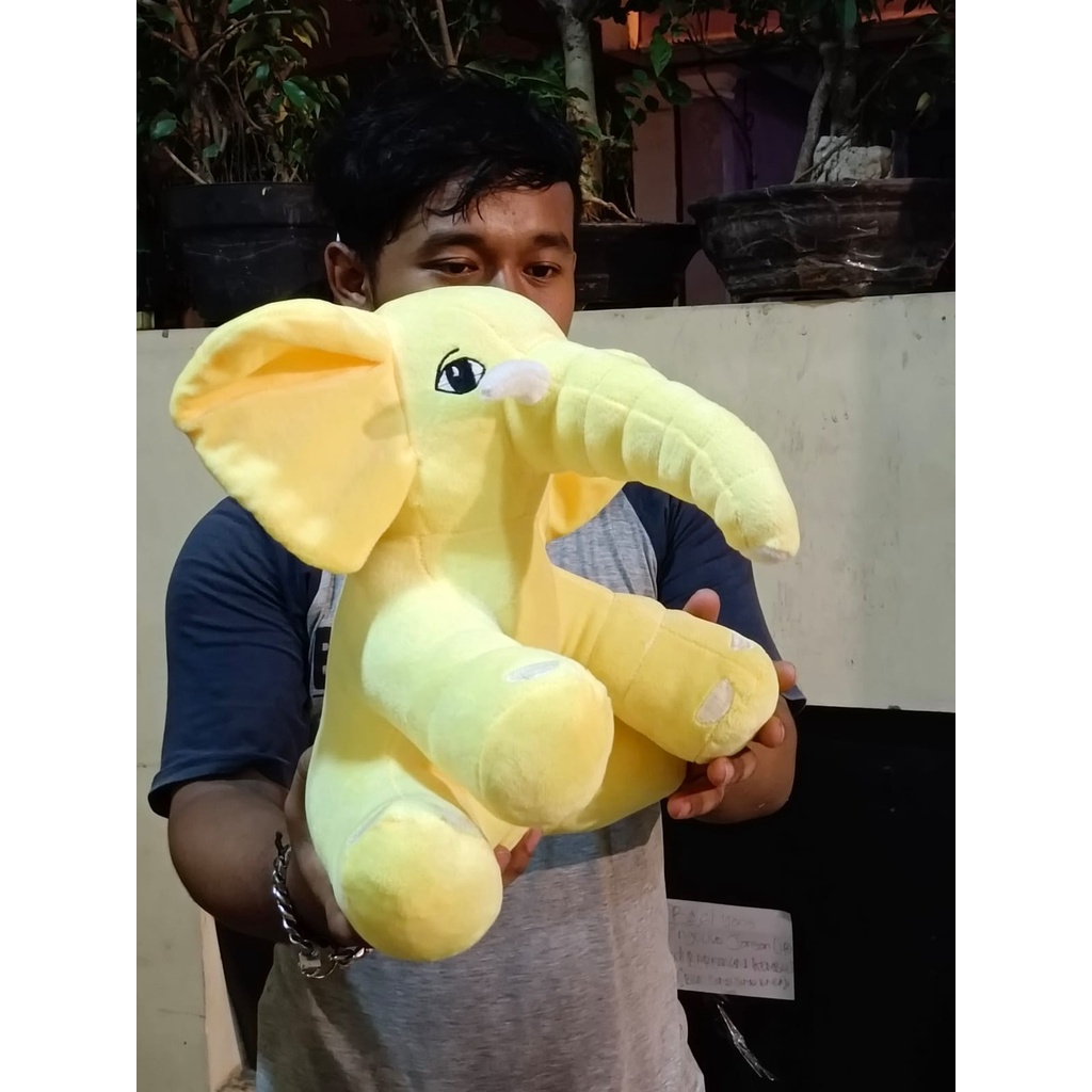 BONEKA GAJAH ukuran 40 cm