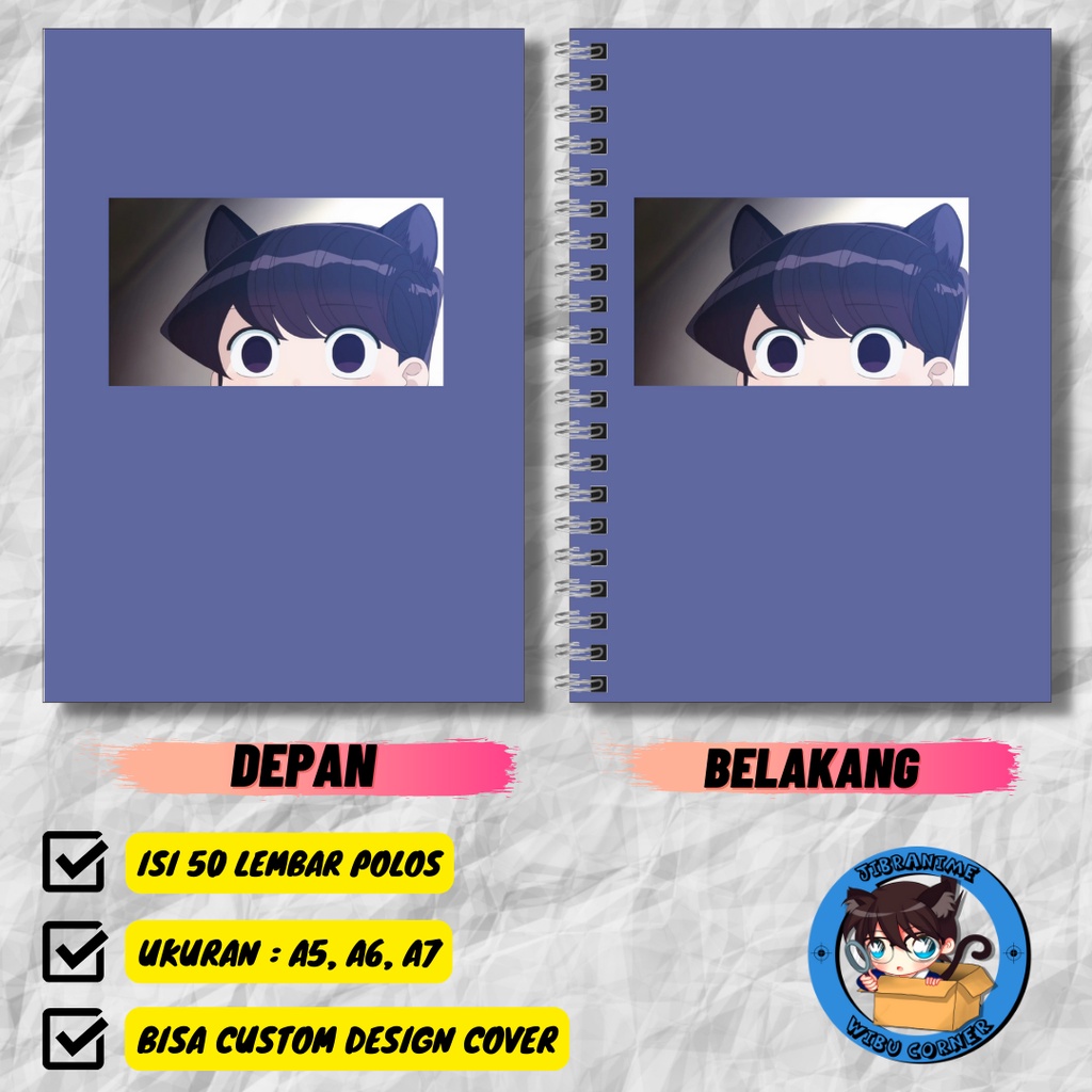 

note book ANIME / Buku catatan ANIME KOMI SAN