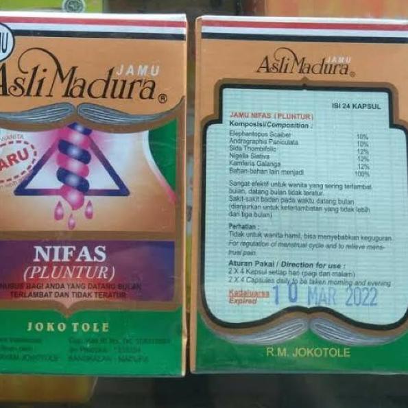 

Grosiran Murah JAMU NIFAS / PELUNTUR KAPSUL JOKO TOLE UNTUK LANCAR HAID