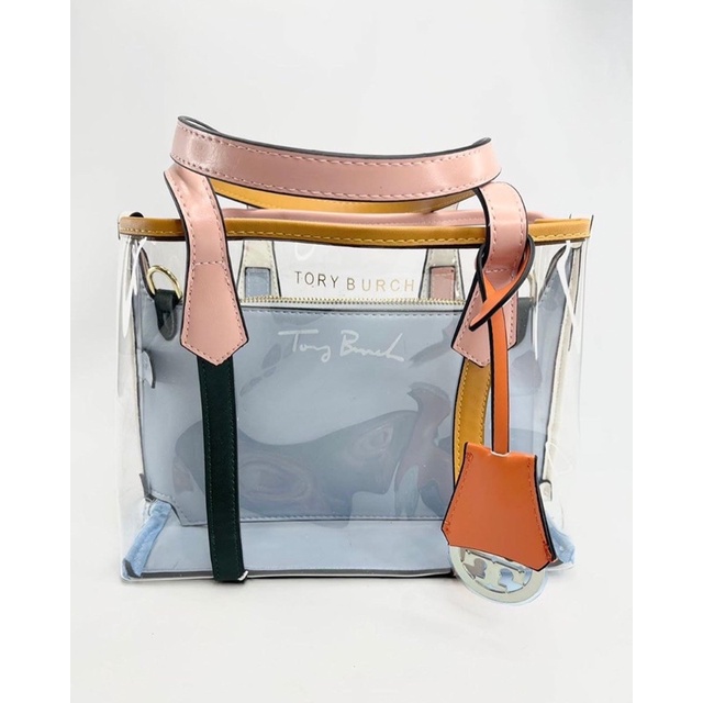 Tas tote bag torry burch perry transparan premium with box