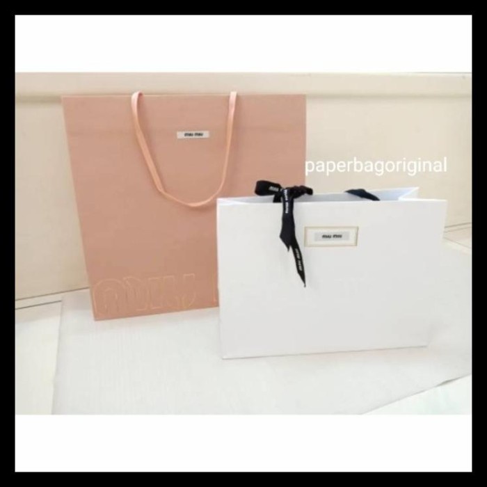 

(TERLARIS) Diskon Miumiu Paperbag Original Miu Miu Paper Bag
