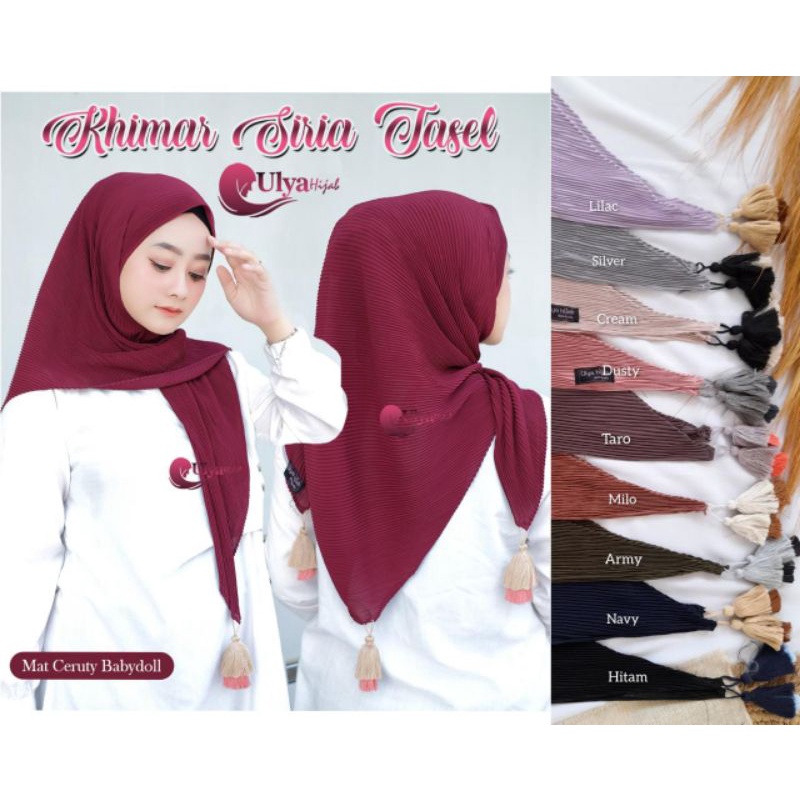 WDAqifa SegiTiga Instan Khimar Siria Tasel Original Ulya Hijab
