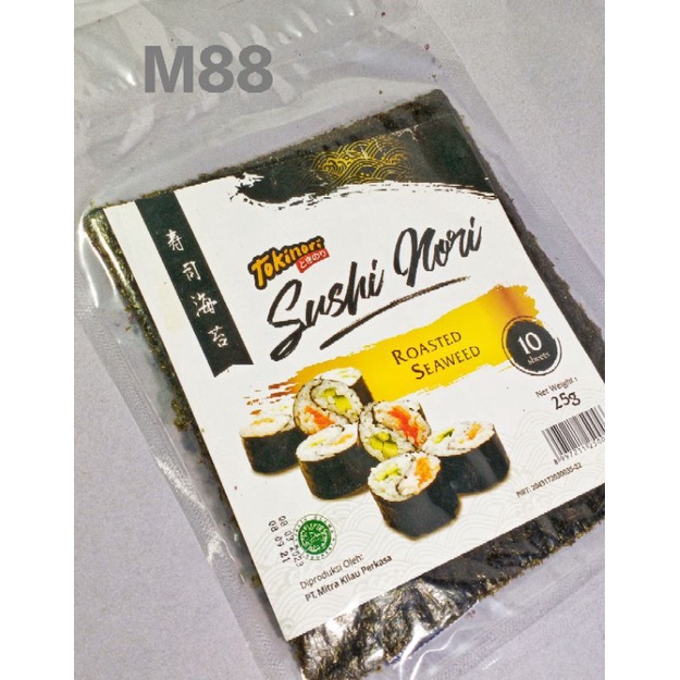 

Tokinori- Sushi Nori 10lbr (Rumput Laut Korea) 25gr
