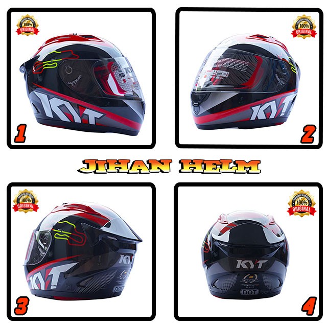 HELM / KYT / HELM KYT / HELM KYT RC7 SPAIN BLACK TERMURAH