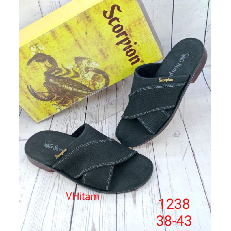 Sandal kulit asli pria SCORPION 1238