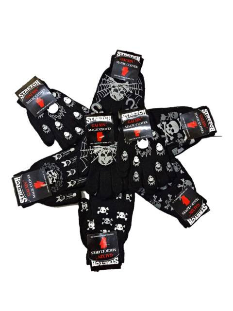 Sarung Tangan ANAK COWOK HITAM MOTIF