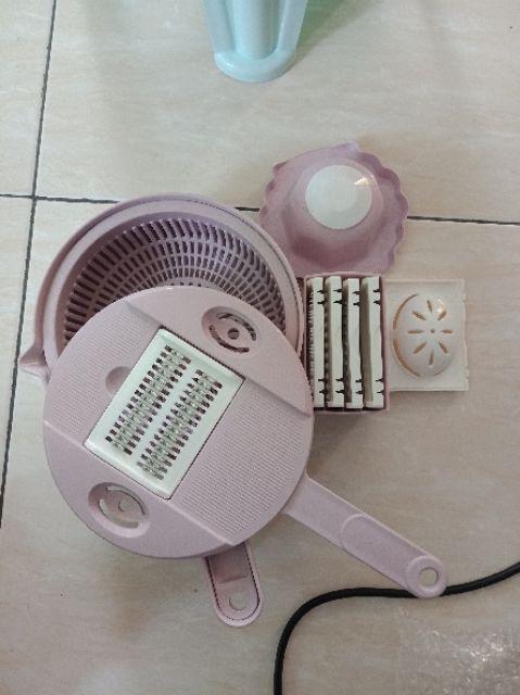 Go - H7001 Set Alat Parutan 12 In 1 / Mandoline Bulat / Alat Pengiris & Pemotong Kentang Sayur