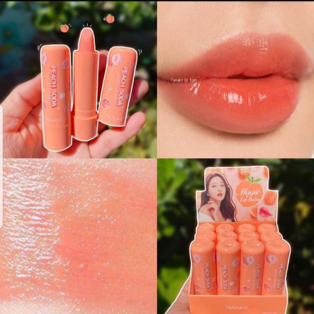 lip balm peach soda tanako best seller