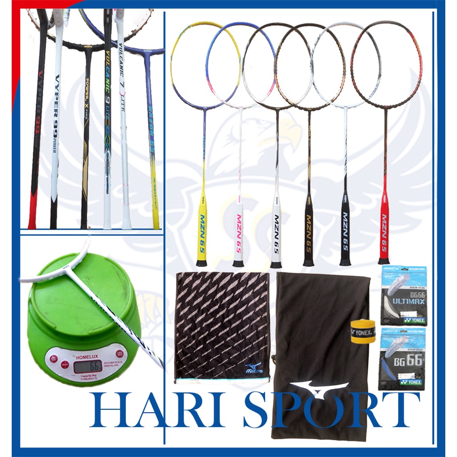 MZN 65 FULL CARBON RINGAN 65 gr mizuno RAKET BADMINTON BULUTANGKIS