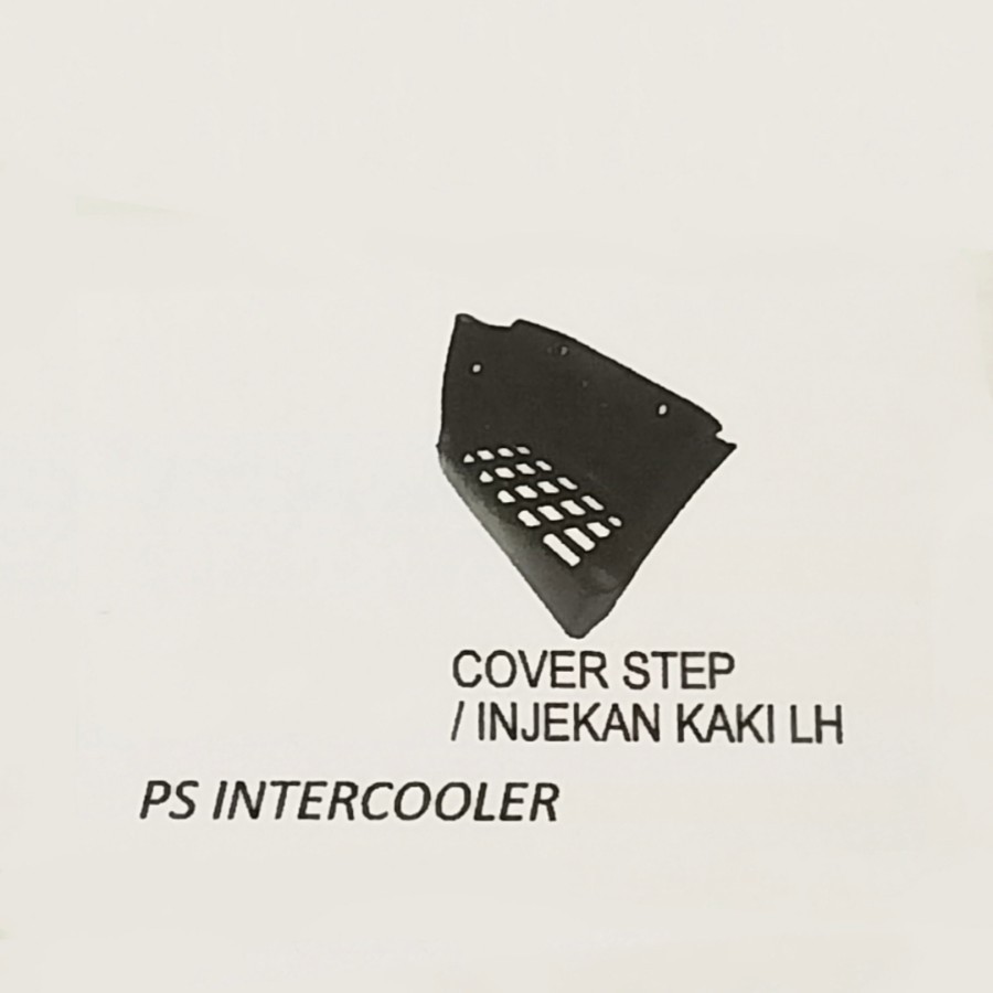 injakan kaki PS intercooler/canter (kiri)