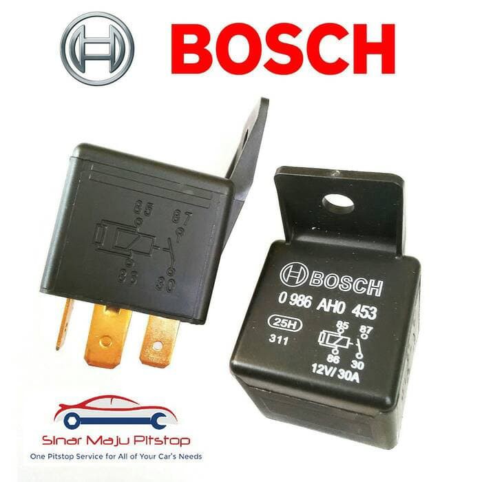 Cuci Gudang Kabel Set Relay BOSCH Soket Kaki 3 Made in Germany - Lampu Depan Mobil