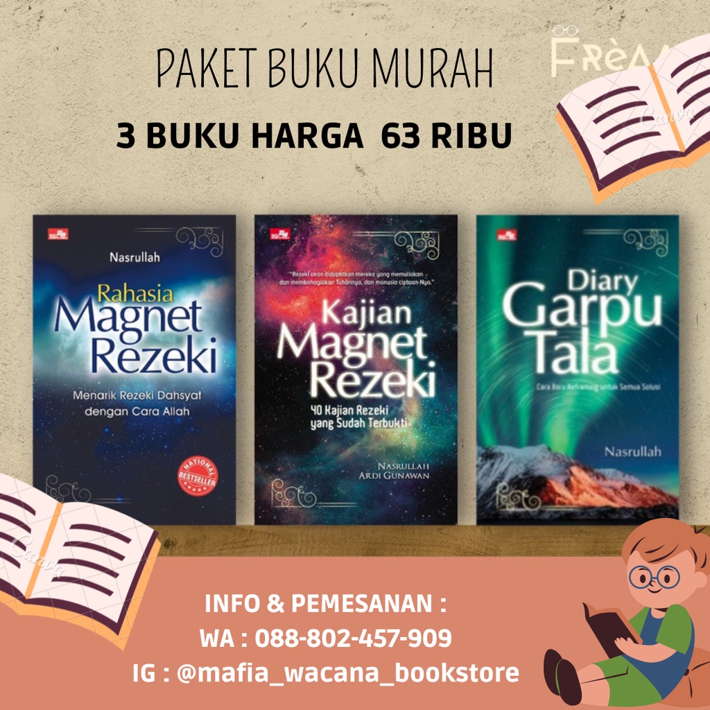 Jual Paket Buku Diary Garputala Rahasia And Kajian Magnet Rezeki By