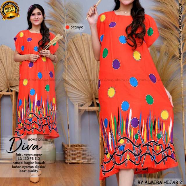 Daster rayon rotary  by Almira hijab