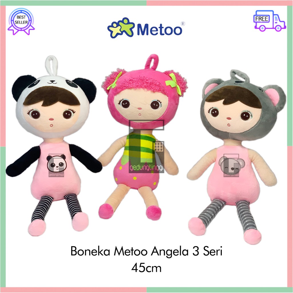 Boneka Meetoo Metoo Baby Angela Original Import Murah Kostum Lucu Karakter Anak Animal Series 3 Seri