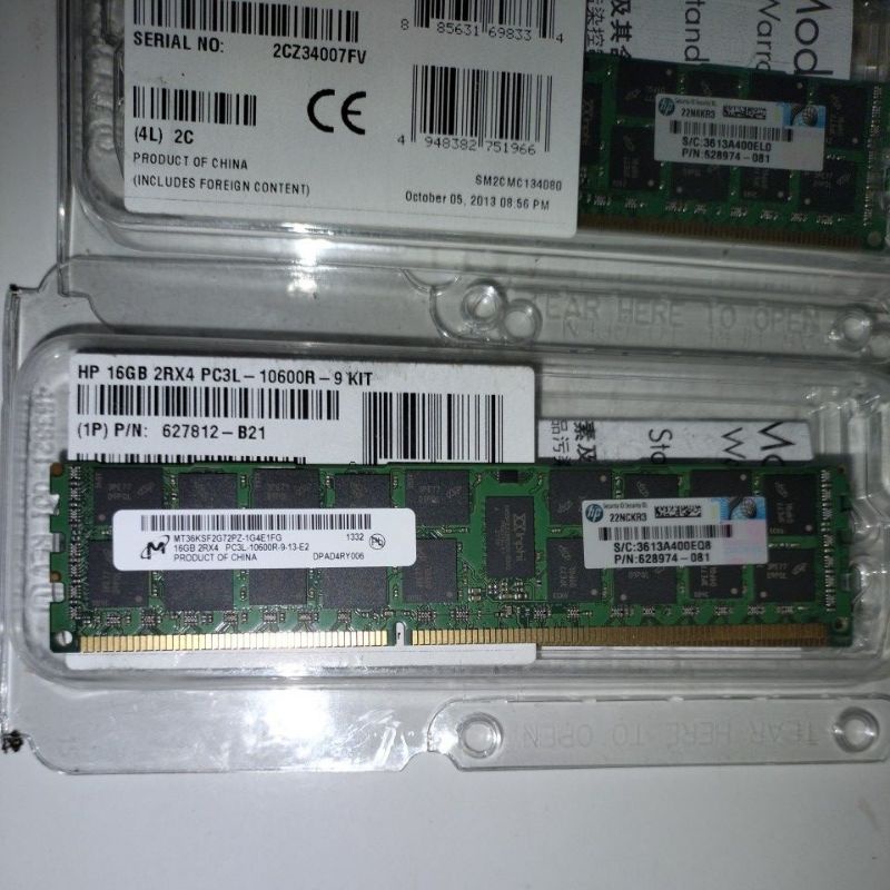 Ram Server  Hp 16gb 2Rx4 PC3L 10600R