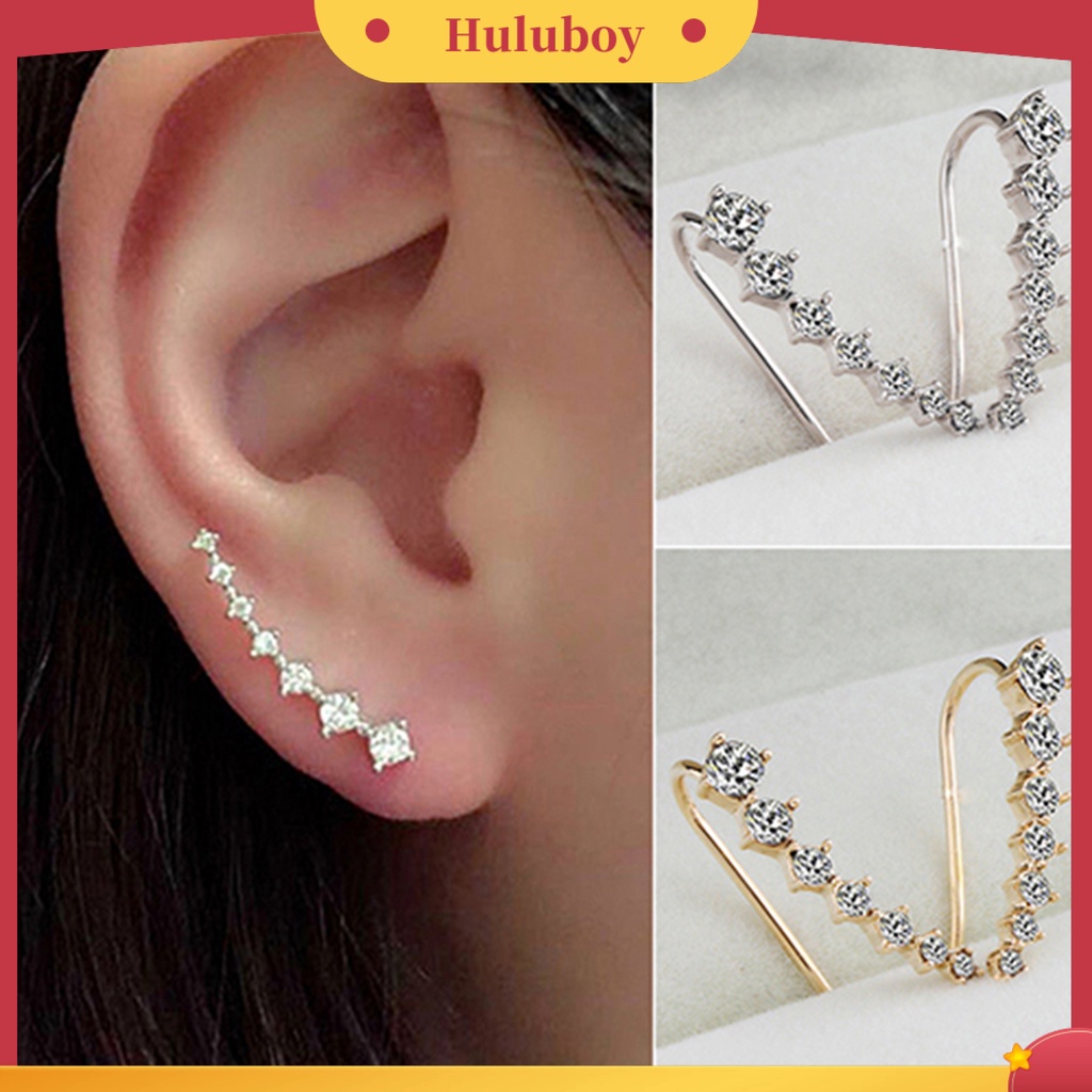 Hu Hu Hu Hu Hu Alat Bantu Pasang Kacamata♡ Anting Tusuk Gantung Wanita Hias Berlian Imitasi Untuk Hadiah