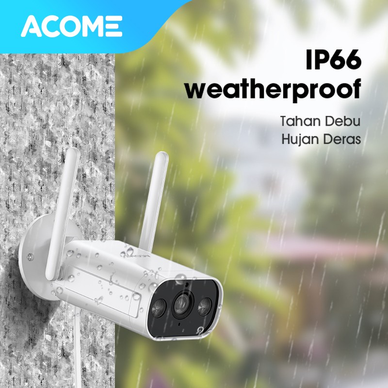 ACOME Camera CCTV WIFI Outdoor Full HD 1296P Kamera Luar Ruangan APC31 3Mp Aurdio 2 Arah