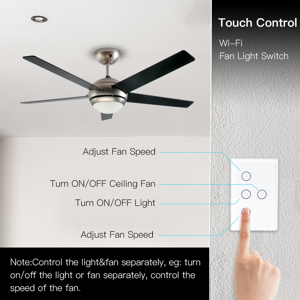Smart Ceiling Fan Light Wall Switch