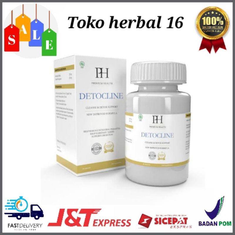 TERLARIS DETOCLINE ASLI 100% ORIGINAL OBAT PEMBASMI PARASIT TUBUH AMPUH TERBUKTI