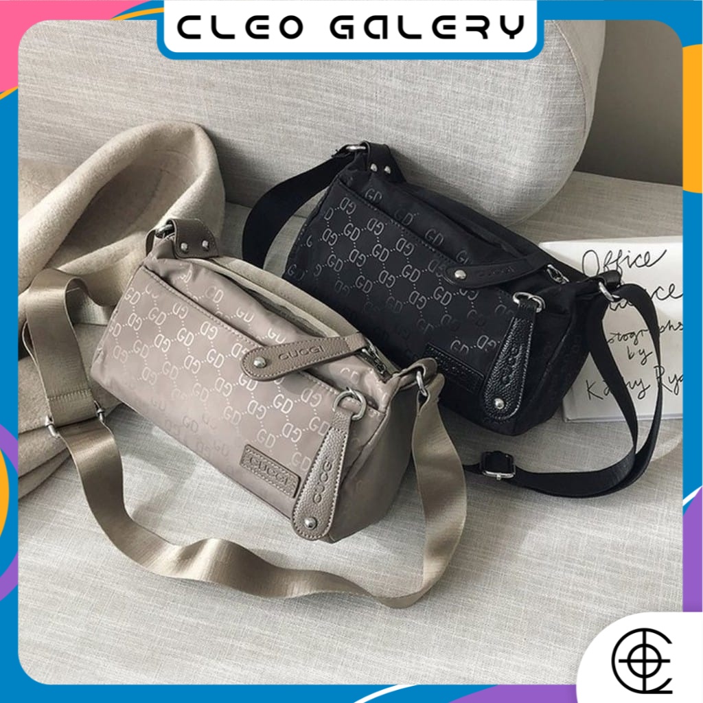 Tas Import Selempang Wanita Fashion CLEO348 Slingbag Bahu Fashion Korea Import CLEOGALERY  LC3455 CR