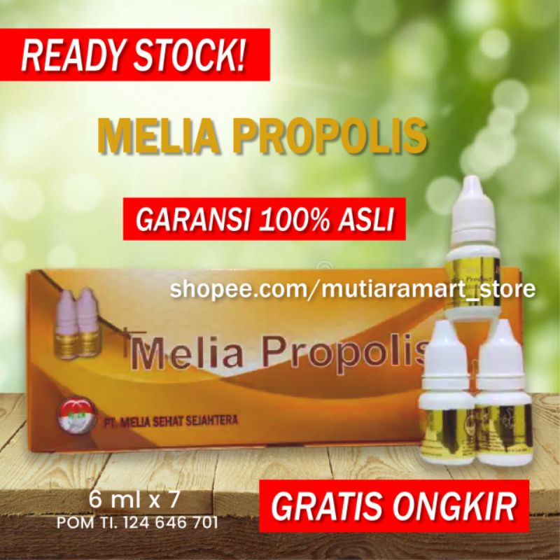 Melia Propolis 6ml | Propolis MSS 6ml 1 Paket isi 7 botol Original