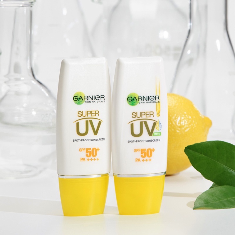 Garnier Super UV Spot Proof Sunxcreen SPF 50+ / Garnier Light Complete Super UV / Garnier Super UV Matte / Garnier Super UV Natural