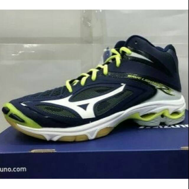 SEPATU VOLI MIZUNO WAVE LIGHTNING Z3 MID BLUE DEPS ORIGINAL