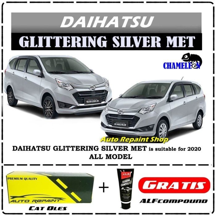 Daihatsu Glittering Silver - Automotive Paint Cat Oles Chameleon Ngl