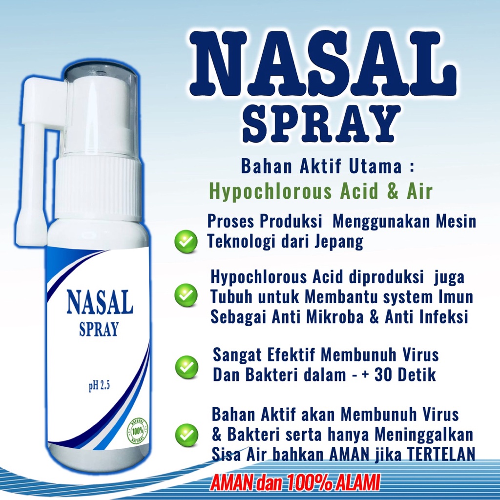 Nasal Spray Semprot Hidung Anosmia Antivirus Bakteri